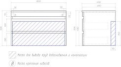 Vigo Тумба с раковиной Urban 800-0-2 белая – фотография-16